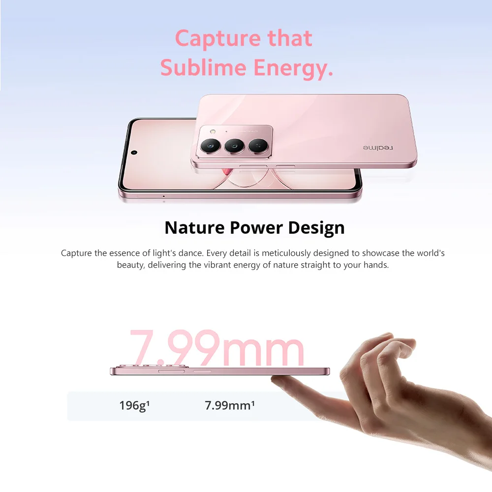 هاتف Realme C75X 8GB Ram 256GB Rom الإصدار العالمي 4G الذكي NFC