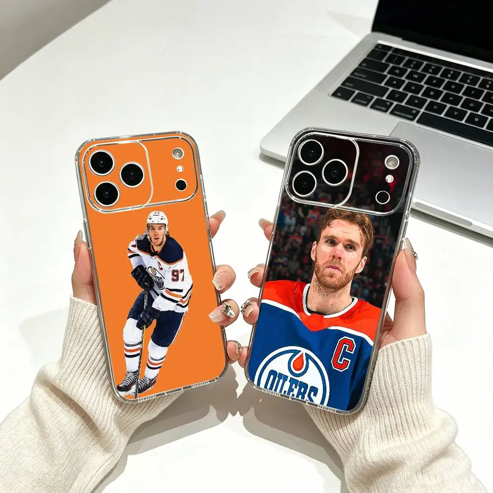 Чехол для телефона NO 97 Tennis - Connor McDavid для iPhone 17, 16, 15, 14, 13, 12, 11, Pro Max, Plus, мягкий силиконовый прозрачный чехол