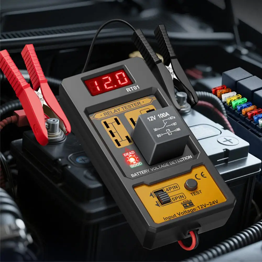 

Универсальное реле, светодиодный индикатор, 12-24 В, автомобильное реле, аккумулятор, диагностическая розетка ﻿ Лапка для анализа инструмента Checker 4/5 Test V1Y5