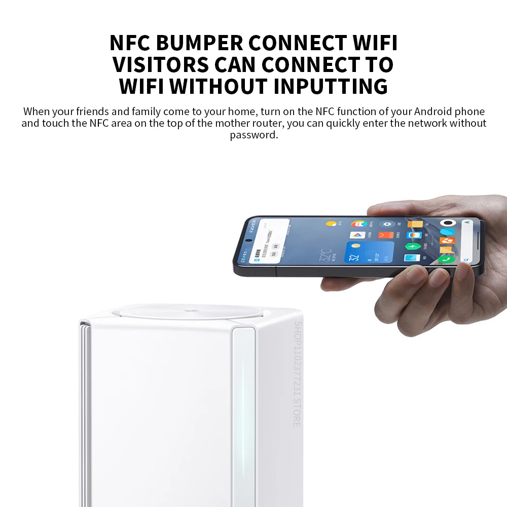 Xiaomi Redmi Whole House Dual WIFI6 Qualcomm CPU Bluetooth MESH 160MHZ NFC WPA3 Vpn Use Mesh Repeater External Signal Mi Router