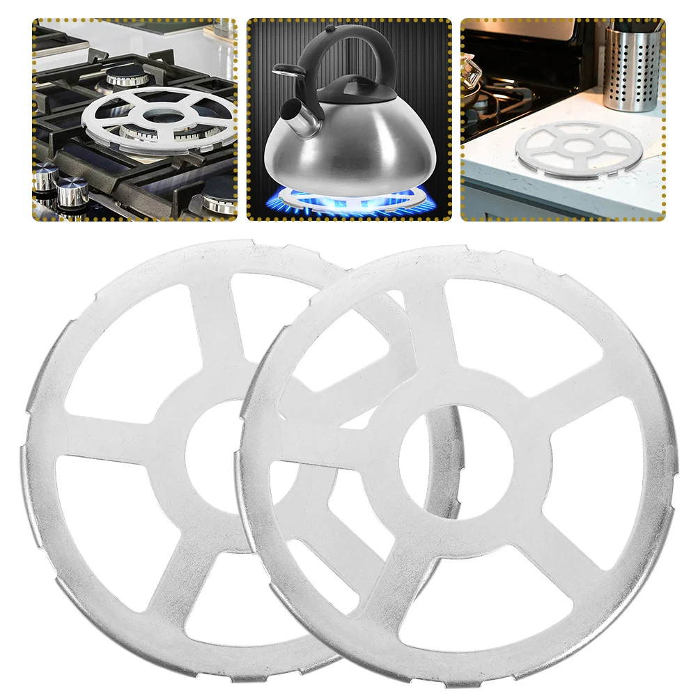 

2pcs Milk Pot Stand Gas Support Kitchen Rack Holder Ring Compact Metal Trivet for Wok Stable Nonslip Stove Top Lightweight
