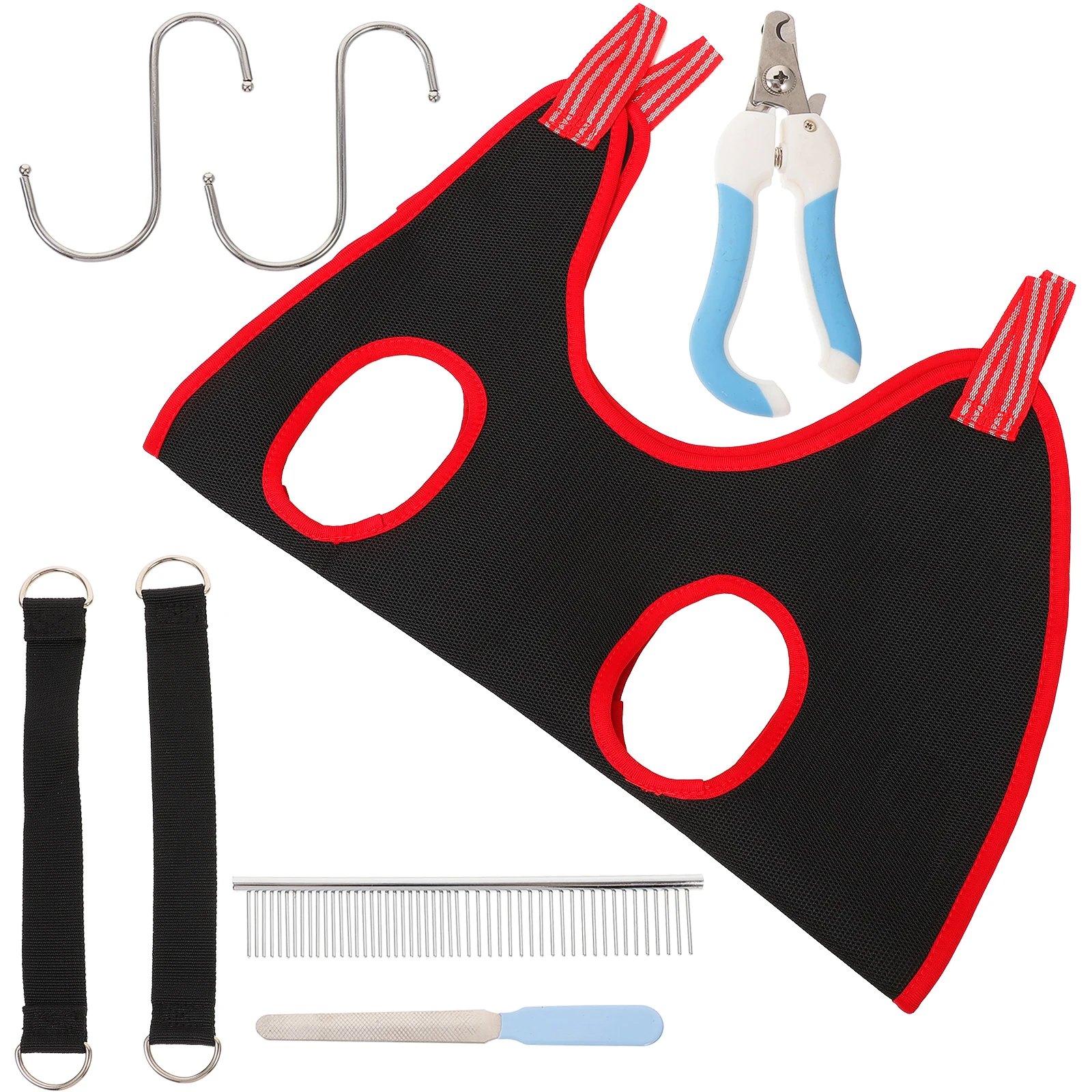 

1 set Pet Grooming Hammock For Nail Trimming Dogs Cats Breathable Sling Large Pet Bag With Comb Nail Clipper File