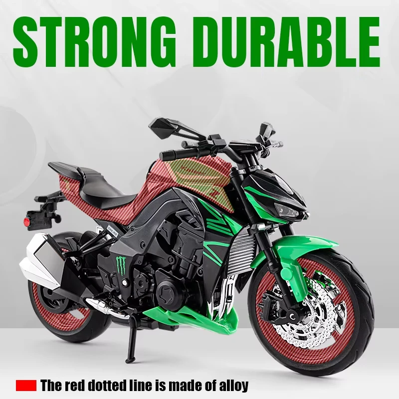 カワサキ　ｚ１０００　置物 1:12 Kawasaki Z1000 Alloy Die Cast Motorcycle Model Toy Vehicle