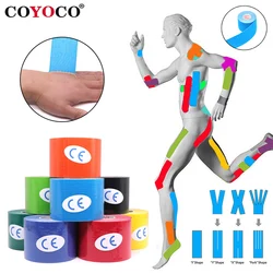 2.5cm/5cm Kinesiology Tape Athletic Elastoplast 5m Sport Recovery Strapping Gym Waterproof Tennis Muscle Pain Relief Bandage