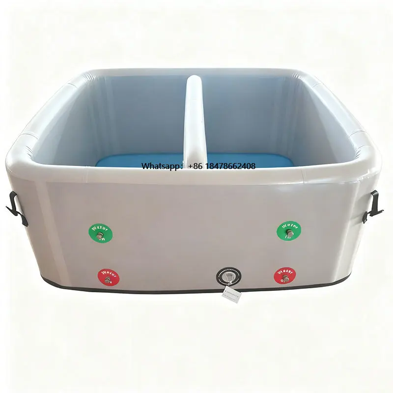 

New Design Custom PVC Inflatable Ice Bath Tub Cold Plunge Portable Outdoor for Fitness Therapy Sports Recovery