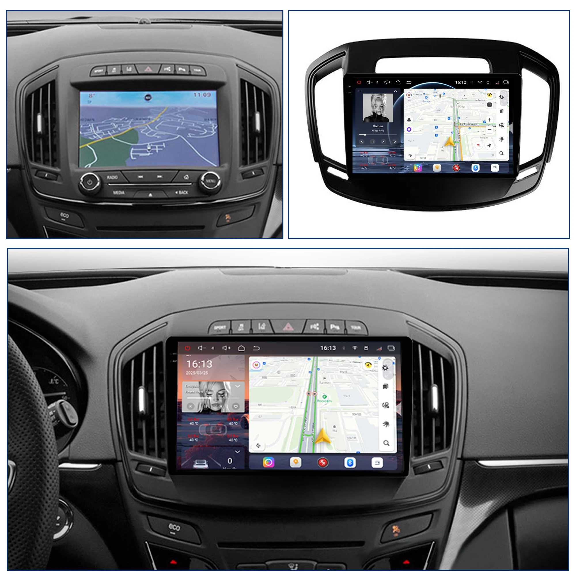 Redpower Crystal Sound 850 Pro Max Android Car Radio Player Screen for Opel Insignia & Buick Regal 2014-2015 CarPlay Bluetooth