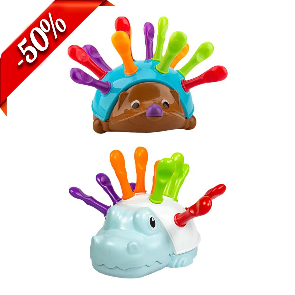 ワニハリネズミ幼児モンテッソーリおもちゃ積み重ね形状ギフト男の子と女の子のための分類とマッチングスキルアクティビティ