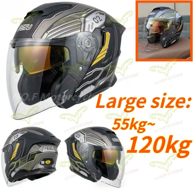 

Новый большой мотошлем-котелок (3/4) для лета, для электромотоциклов и велосипедов, Casque Moto Casco Para Motos