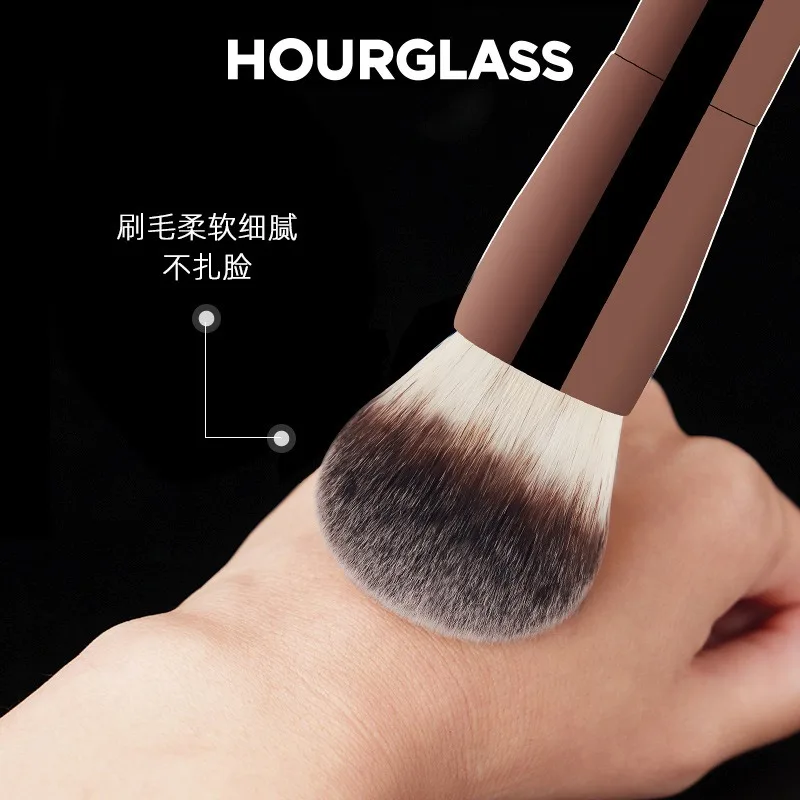 1pc #21 Powder Makeup Brush Full coverage Face Contour Foundation Make Up Brush Round Base setting Metal Handle with box