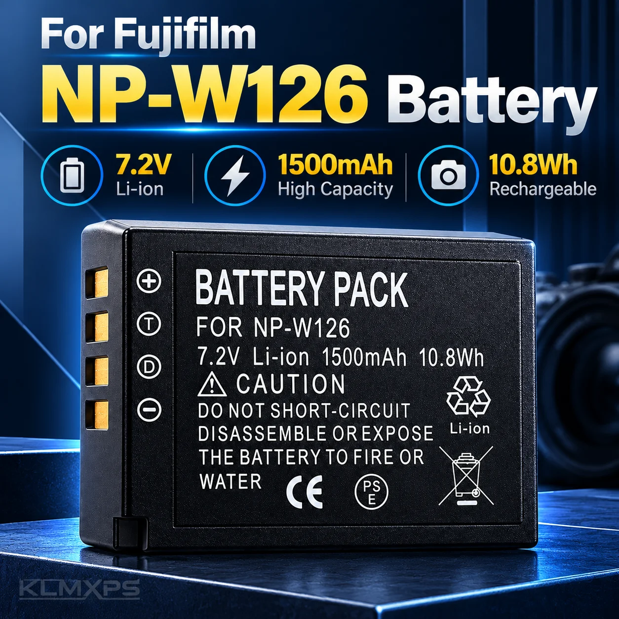 Camera Battery Pack 1500mAh NP-W126 For Fuji X-Pro1 XPro1 X-PRO2 X-T1 X-T20 XT1 XS10 HS30EXR HS33EXR HS35EXR HS50EXR