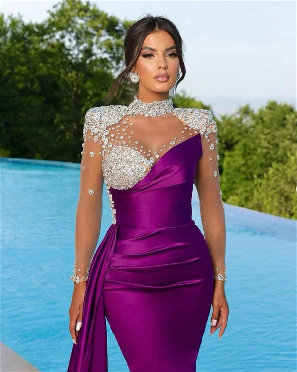 Spersonalizowana suknia wieczorowa Jiayigong Exquisite Sweetheart Mermaid Cocktail Sequin s Occasion платье женское вечернее שמלת ערב