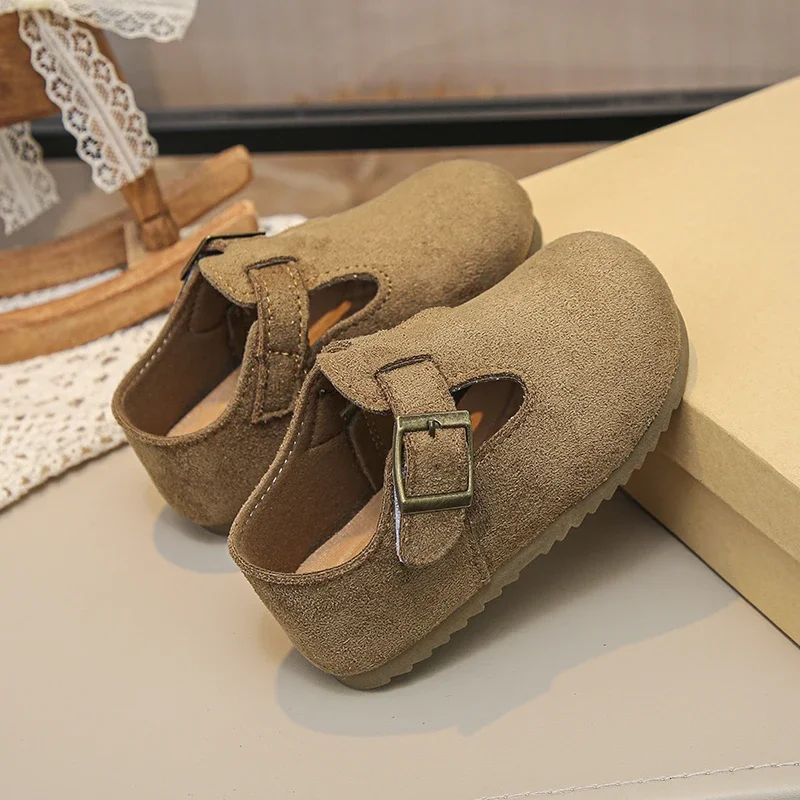 Children Casual Retro Shoes Fashion Kids Leather Shoes Britain Style Boys Moccasin Shoes Simple 2026 Autumn and Spring New