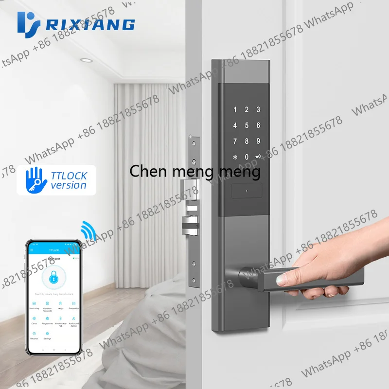 RFID Key Card Reader Encoder System Software Room Unlock Slide Digital Code App Control Electric Hotel Door Lock