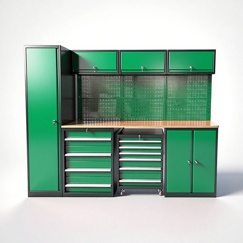 Carro de gabinete de herramientas modular de metal OEM/ODM de alta calidad resistente al agua y al óxido para reparación de automóviles con cajones