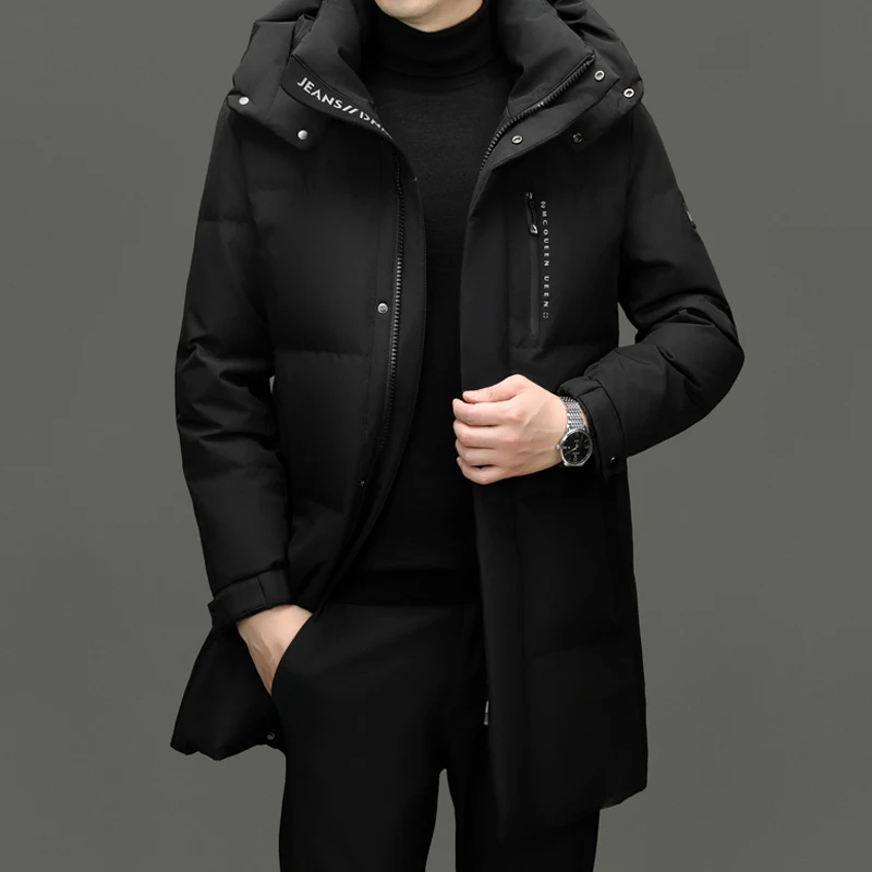 Yeae Herren lange Daunen jacke Designer Kleidung Männer ducken sich männliche Polsterung männliche Mäntel für Winter gepolsterte Jacke lässig Mann Sack Mantel