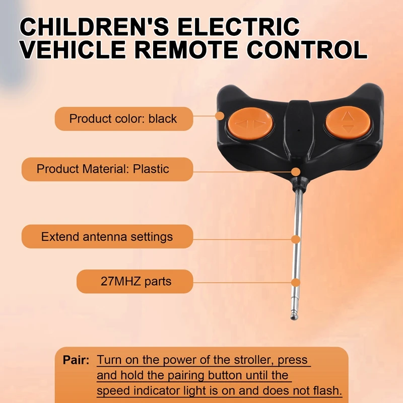 27 MHz Fernbedienung für Elektrofahrzeuge für Kinder, Ersatzteile für Elektrofahrzeuge für Kinder