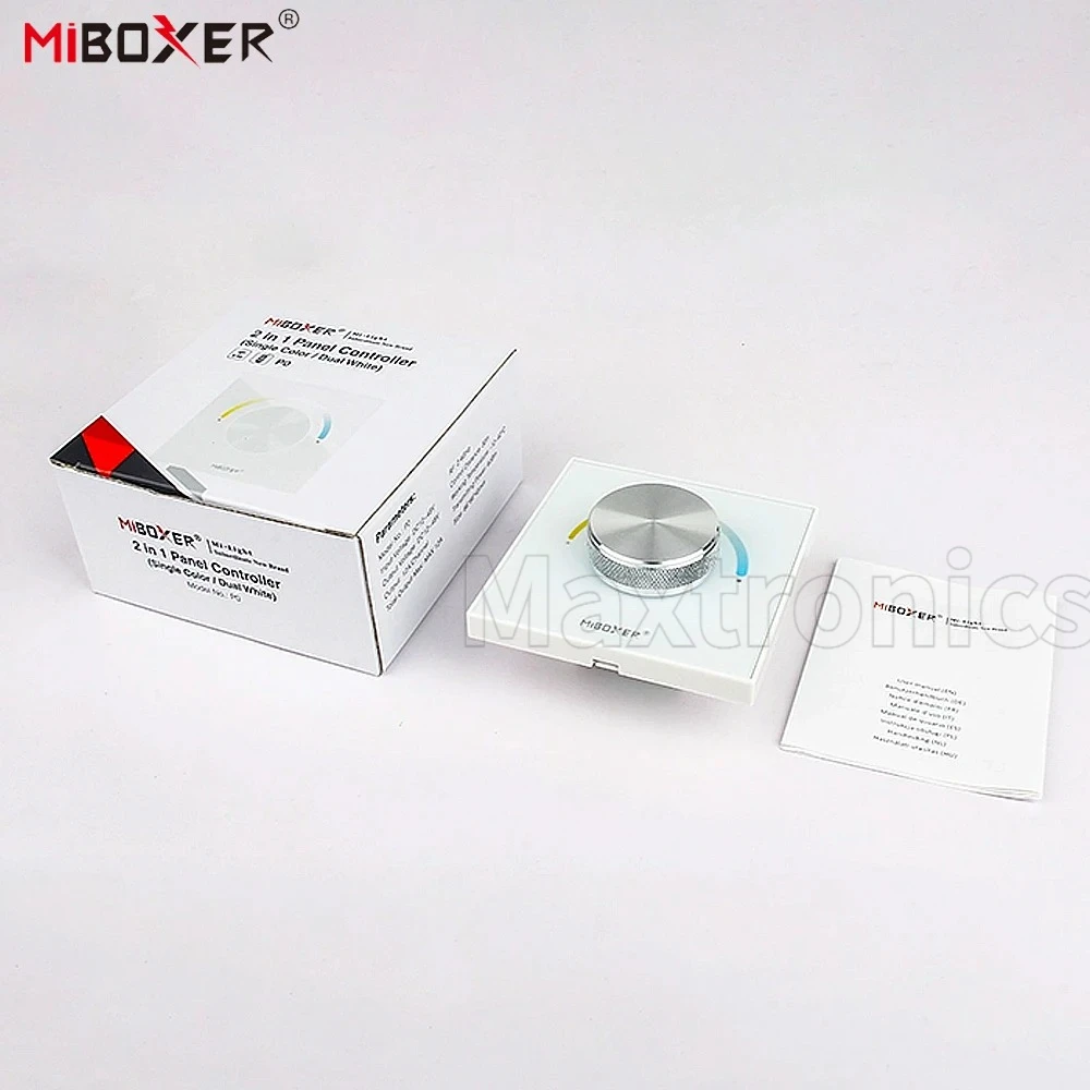 Miboxer P0 Knob Smart Tuya 86 Panel Remote DC12-48V For LED Lamp/Strip Color Temperature Brightness Dimming Switch Controller