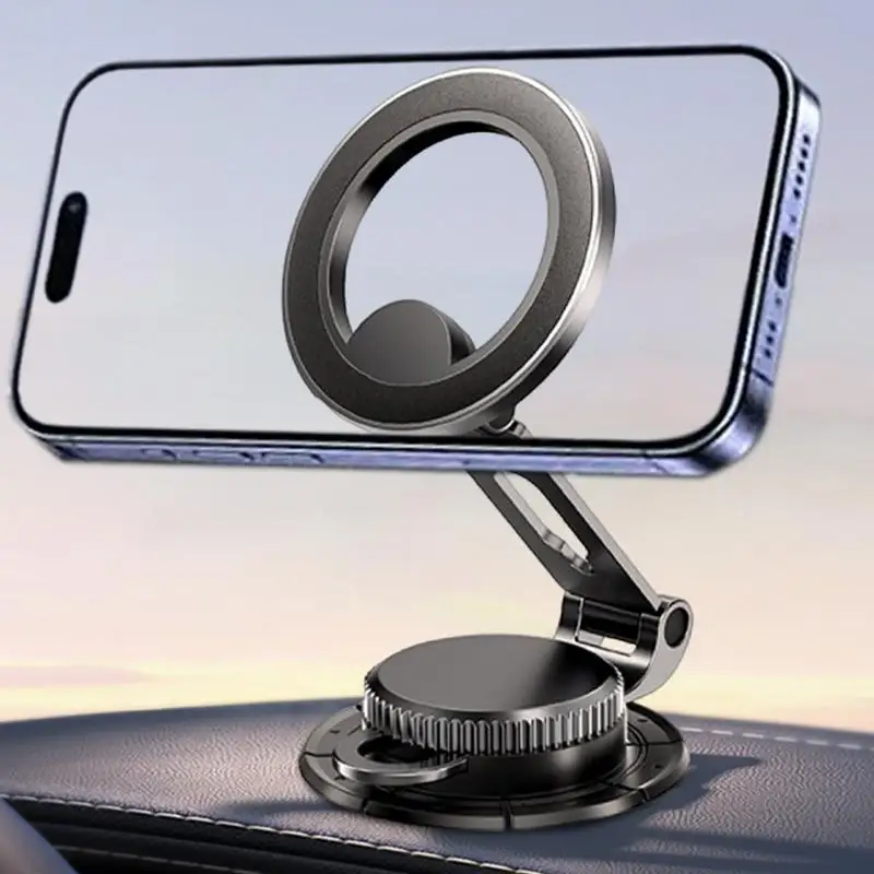 Phone Magnet Bracket For Car Magnetic Car Mount Phone Holder For Dashboard Safe Driving 360 Degree Adjustable Smartphones Stand