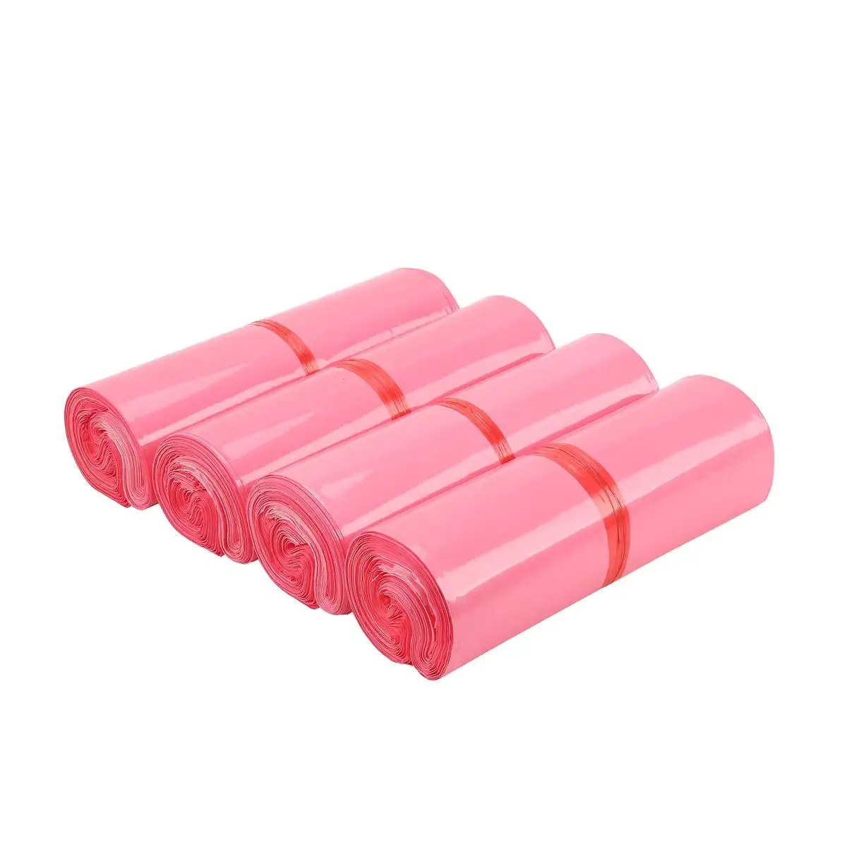 20 قطعة من أكياس البريد السريع باللون الوردي الخوخي، وأكياس شحن معززة، وأكياس نفايات النظافة الأنثوية، وتخفيف الرائحة، ومقاومة للماء، مناسبة #1