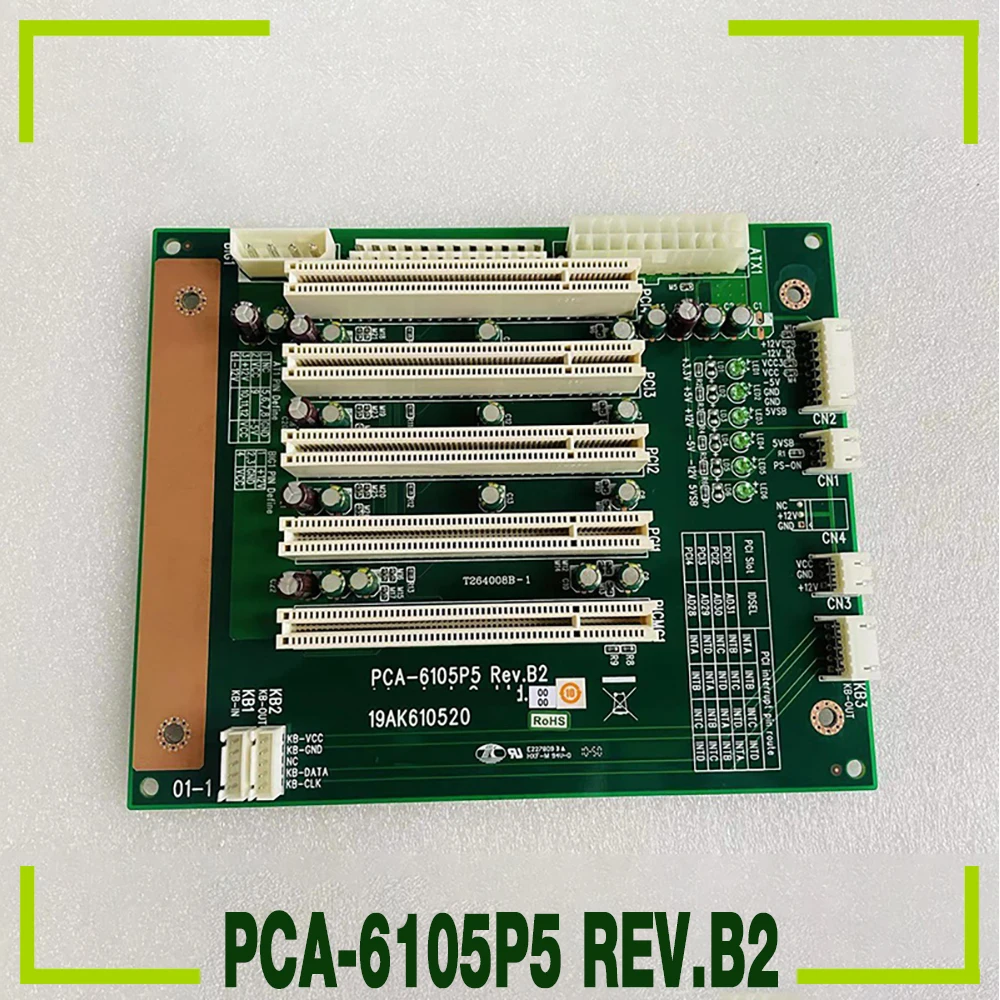 

Industrial Control Baseboard 5PCI slot supports AT and ATX 19AK610520 For Advantech PCA-6105P5 REV.B2