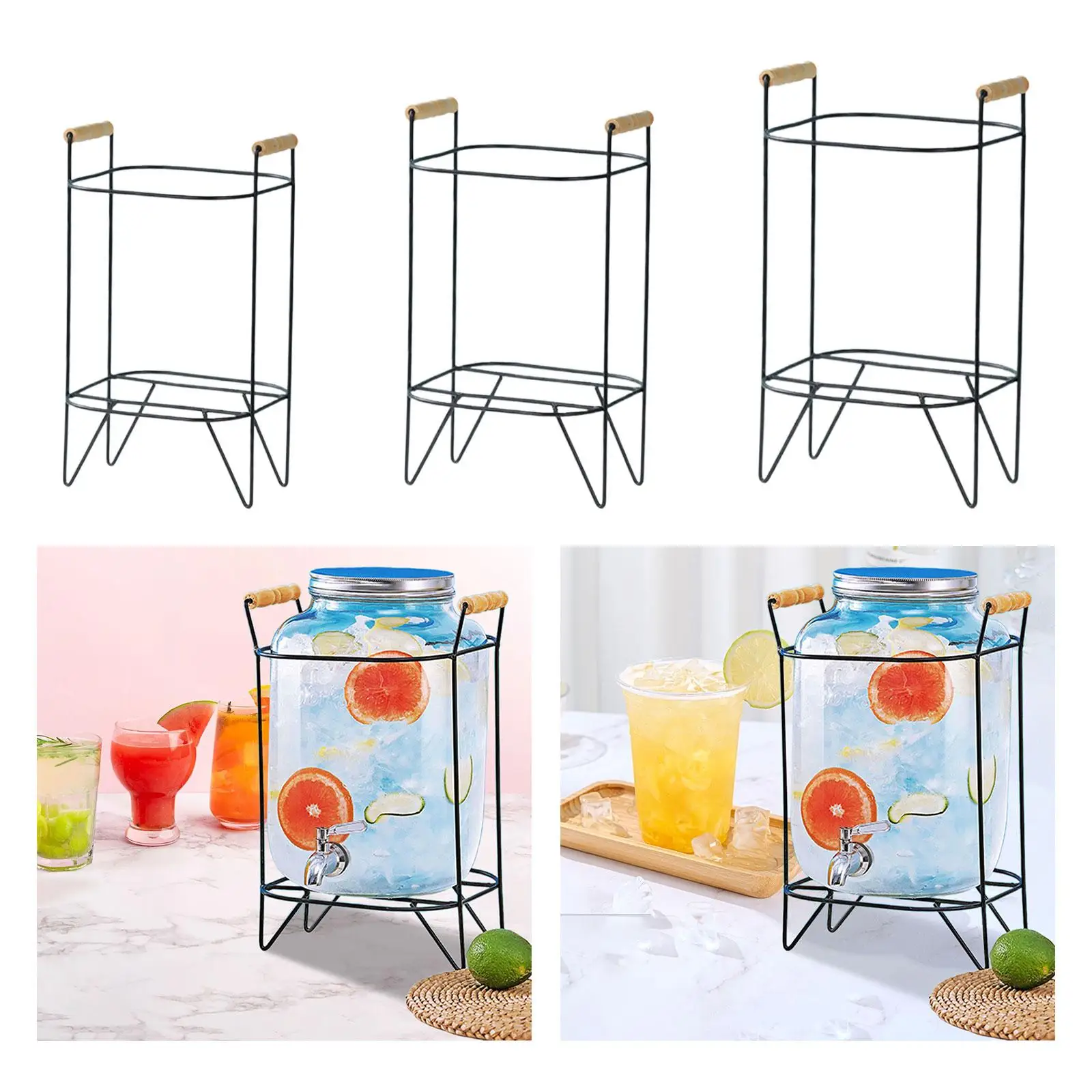 Water Bucket Stand Nonslip Bucket Support with Handle Beverage Dispenser Stand