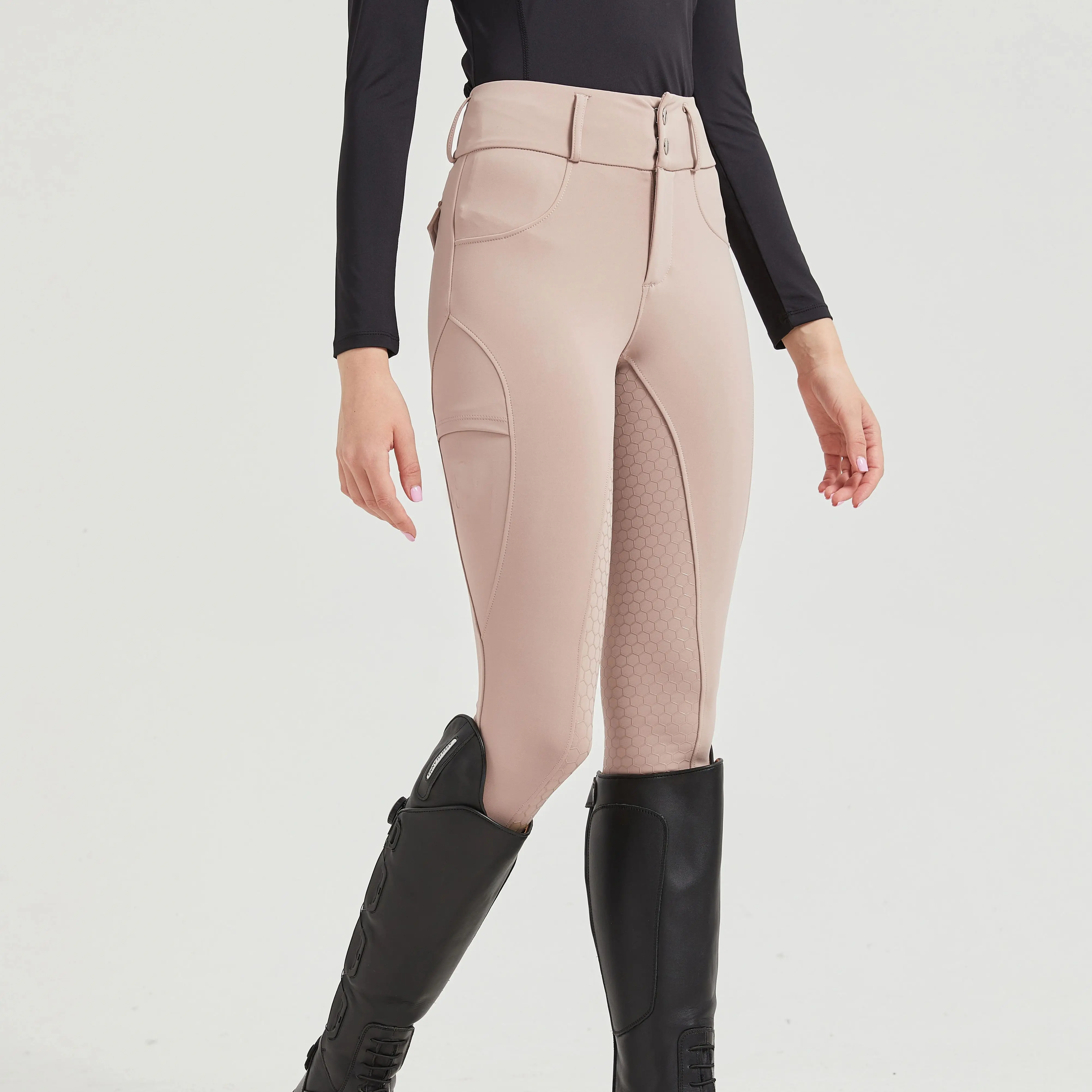 Professional horse riding pants silicone anti-slip quick-dry tight-fitting cycling sports pants for equestrian exams