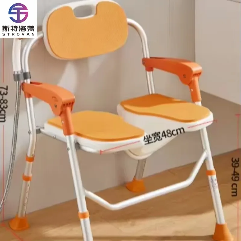 

Wall Mounted Bathroom Shower Chairs Toilet Shower Seat Folding Bath Stool