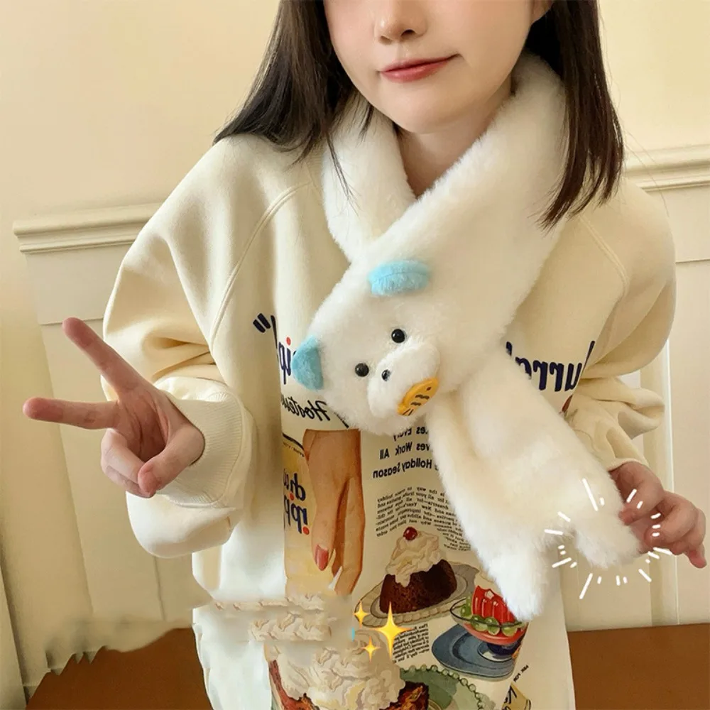 لينة الدافئة قفازات الاصبع الدب غطاء للأذنين وشاح معلق حبل أكل الأسماك الشتاء إيرفلاب يندبروف سميكة وشاح قفاز مجموعة التزلج