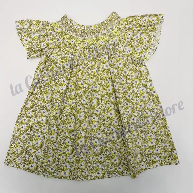 Presale Girls Dress BP One Piece Spring Summer Smock Print 2023 New Kids Baby Clothes Luxury Brand Liberty Dress For Girls