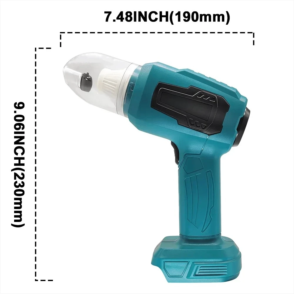 

Cordless Mini Car Vacuum Cleaner Handheld Cleaning Tool Multi-function Dust Collect Machine For Makita 18V Battery（No Battery）