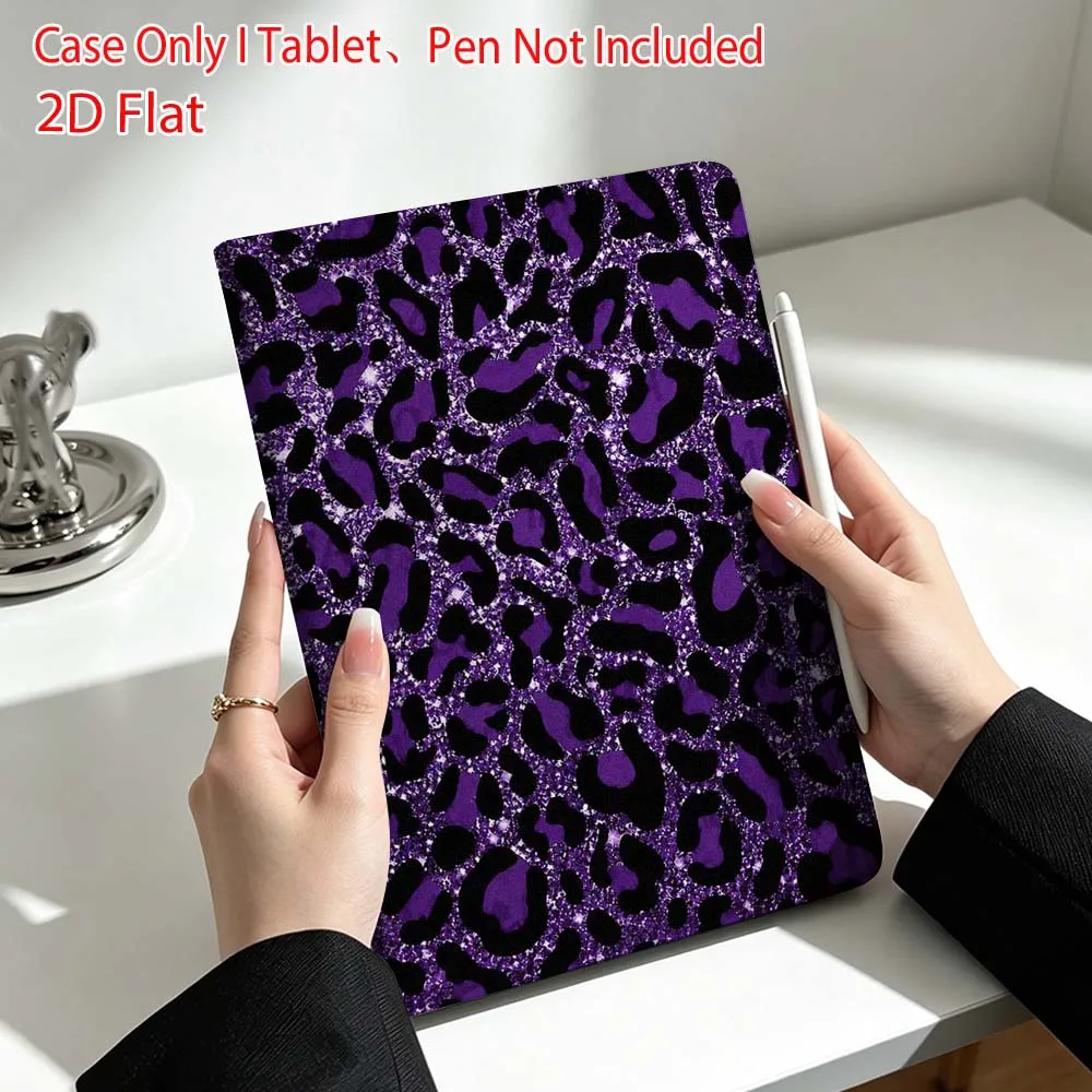 Purple Polka Dot Pattern Soft For Lenovo Xiaoxin Pad Pro Tab P12 P11 11 13 11.2 inch K11 Plus Pen Tray Tablet Case