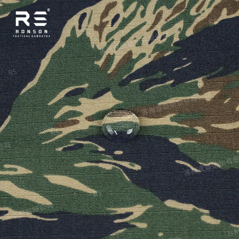 NYCO 50/50 Rip-stop Fabric Blue Tiger Stripe Camo Fabric 50% Nylon 50% Cotton Tactical Fabric Use for Uniform in Stock