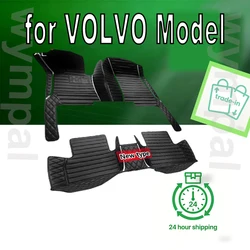Leather Car Floor Mats For VOLVO C30 C70 S40 S60 S70 S80 S90 V50 V60 V90 XC40 XC60 XC70 XC90 FH16 960 850 Car accessories
