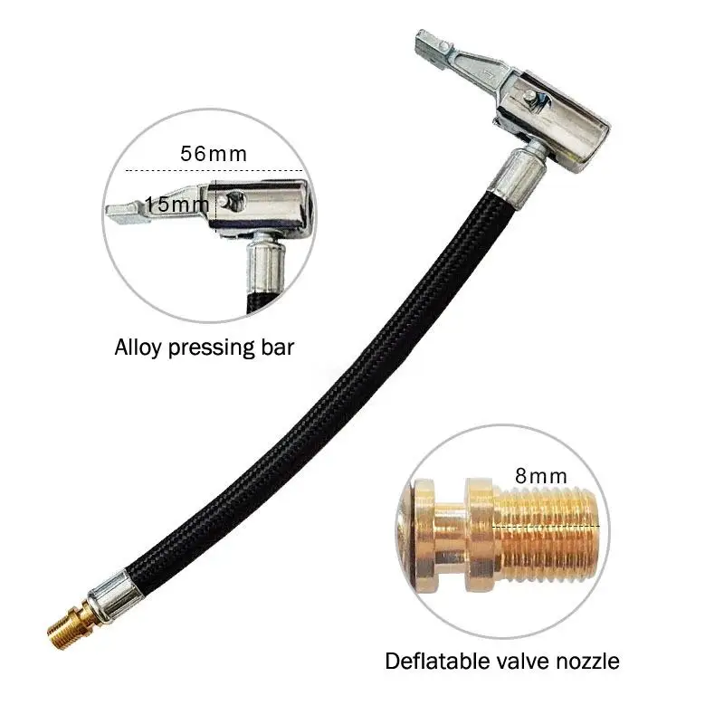 

1PC 10/20/30/40/60CM Car Tire Air Inflat Extension Hose Motorcycle Tyre Inflation Tube Adapter Connector Car Exterior Accessorie