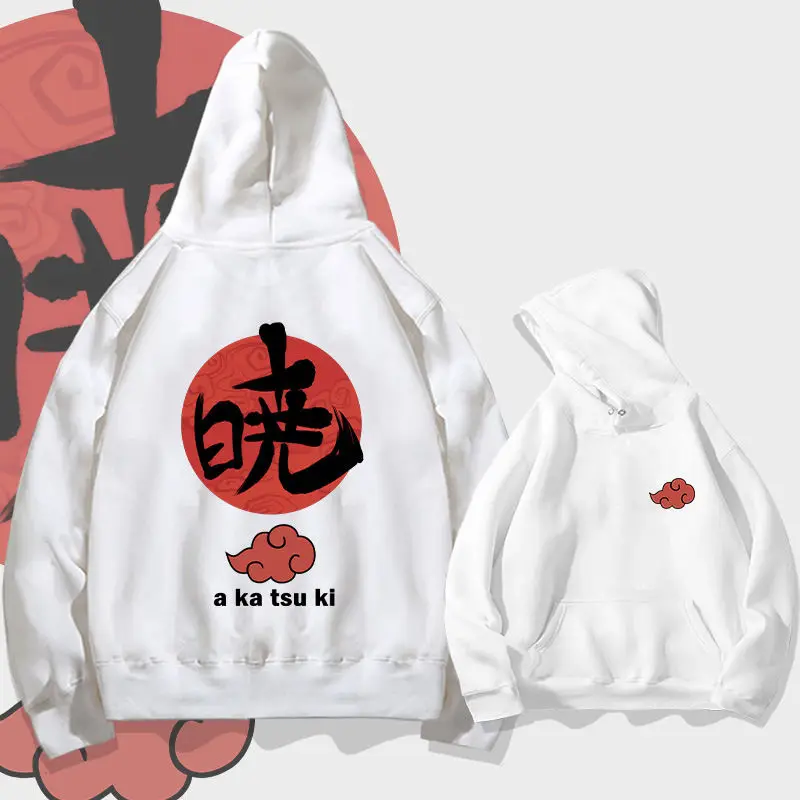 

Naruto Shinobi Family Uchiba Hooded Sweater Men's and Women's Long Sleeve Hoodie Casual Loose Clothes Autumn and Winter Jacket