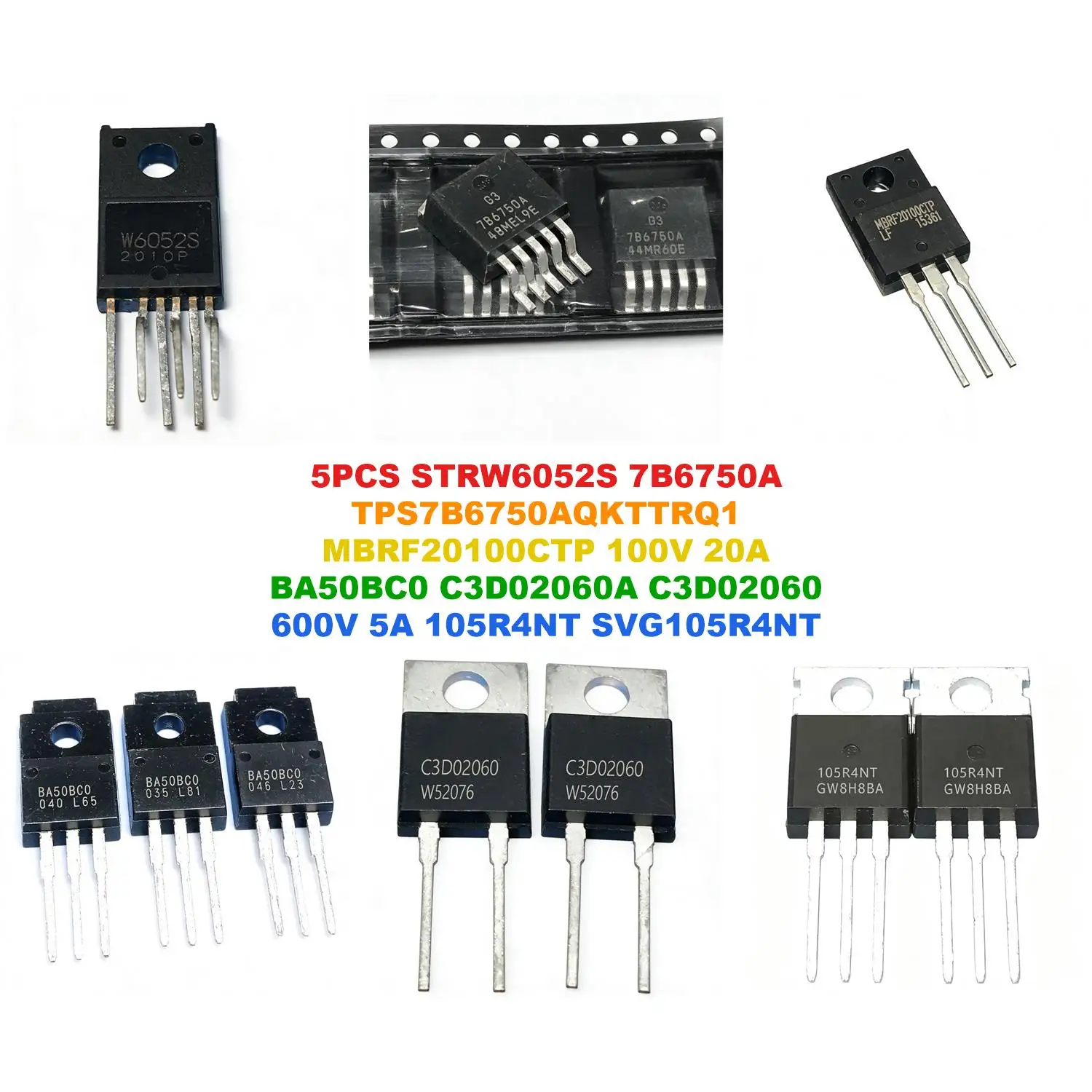 STRW6052S 7B6750A TPS7B6750AQKTTRQ1 MBRF20100CTP 100V 20A BA50BC0 C3D02060A C3D02060 600V 5A 105R4NT SVG105R4NT 120A/100V