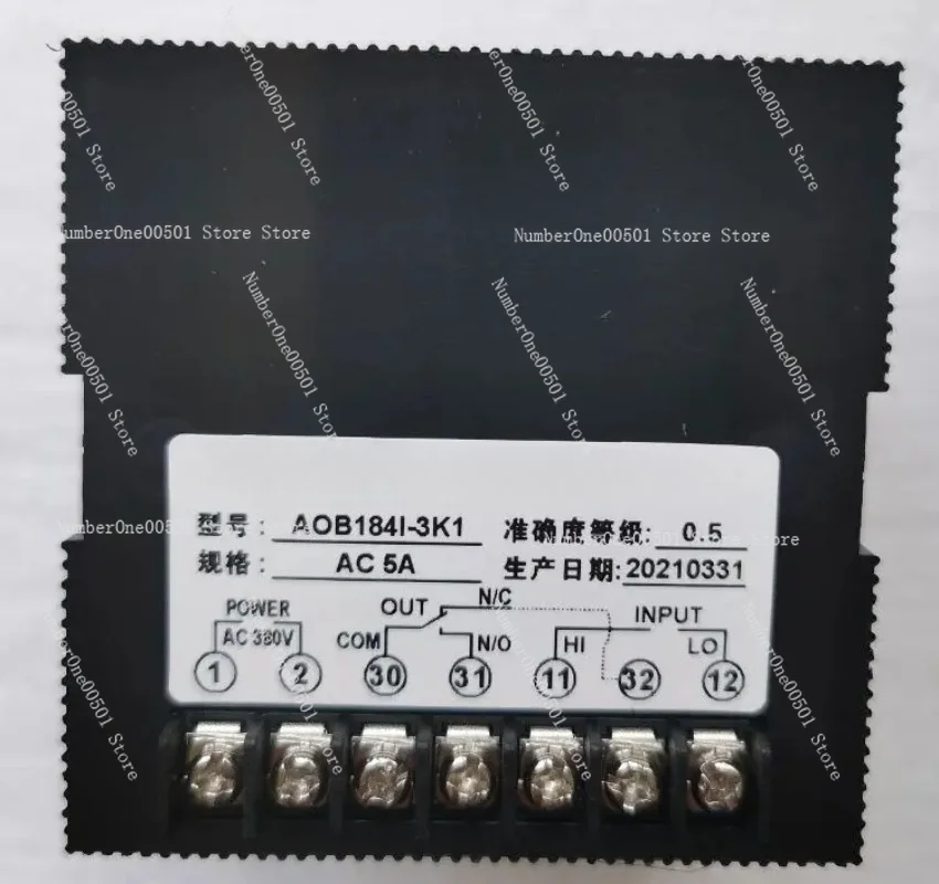 AOB184I-3K1 80×80 with Relay Switch Output 4-digit AC Ammeter Upper and Lower Limit Alarm