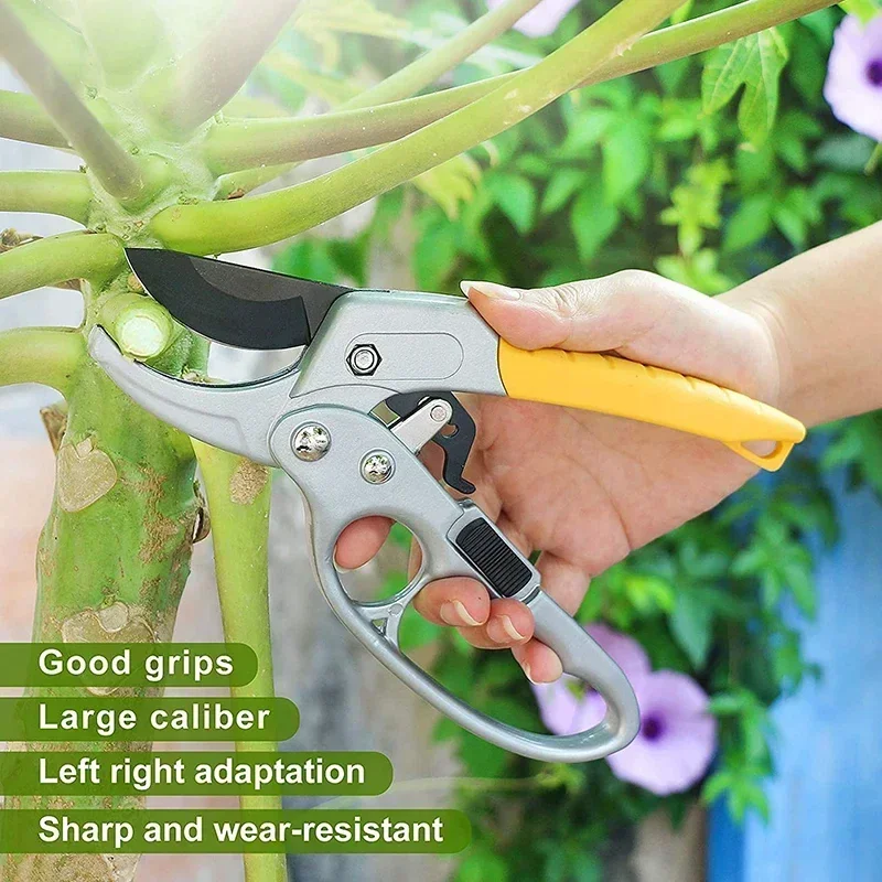 

Pruning Shears High-carbon Steel Pulley Labour-saving Garden Plants Branch Fruit and Vegetable Scissors Segmented Garden Tools