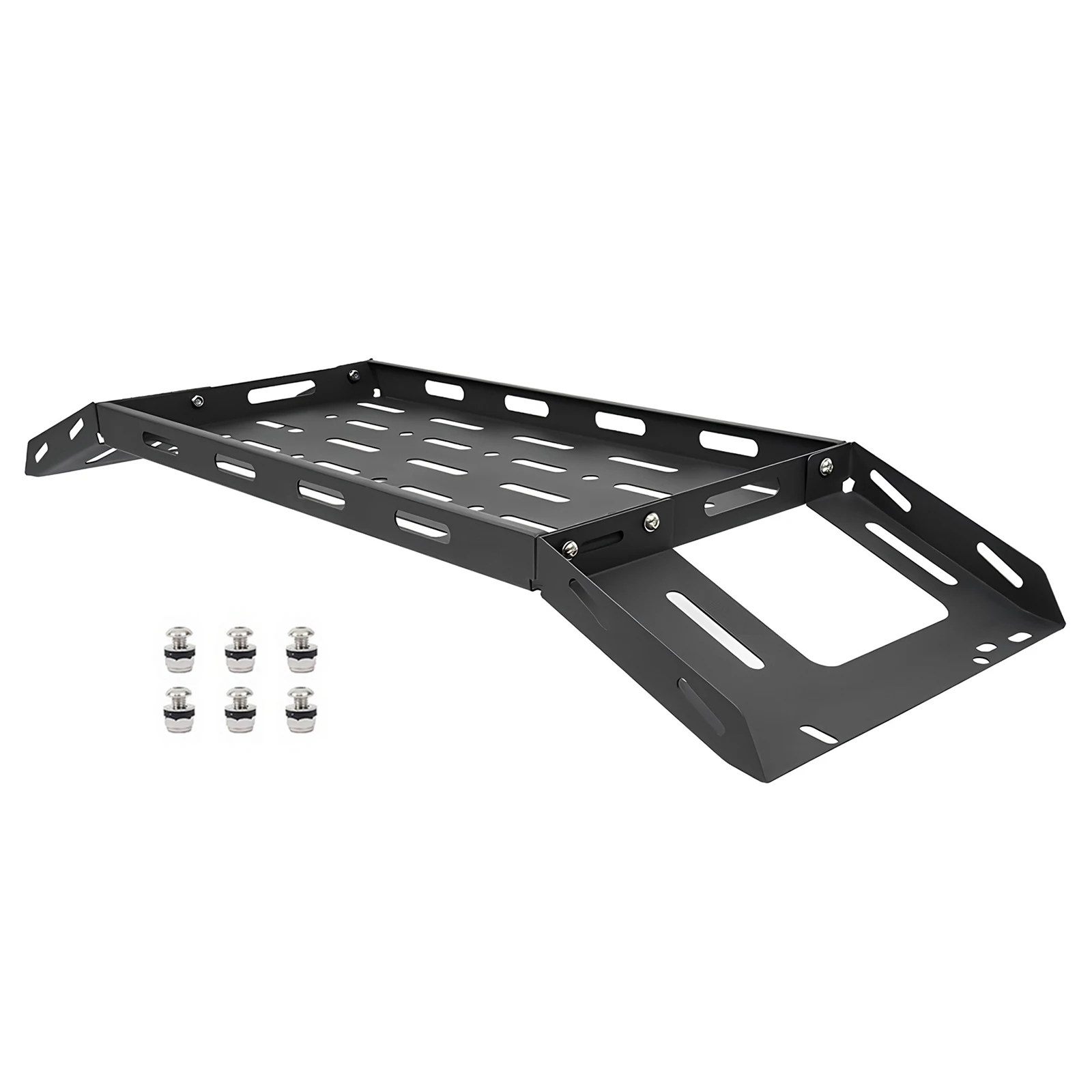 

Rear Trunk Interior Cargo Rack Storage Basket Luggage Tray Rear Carrier Metal Steel Shelf Fit for Jeep Wrangler JL Accessories