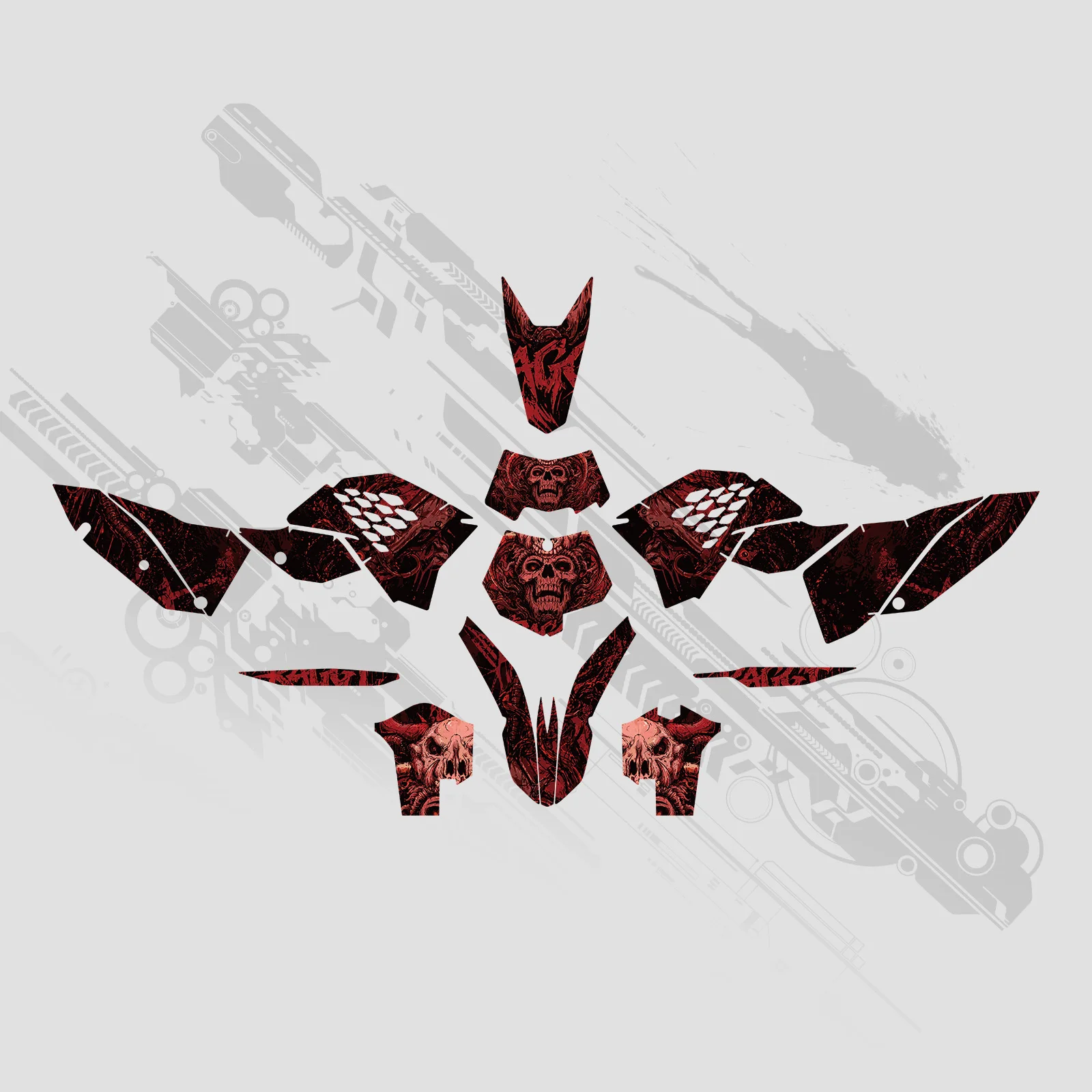 Für KTM 2008-2011 EXC 300 EXC 250 EXC 150 EXCF 350 EXC 450F EXC-F 500 Motocross Grafik-Hintergrund-Aufkleber Anpassbare Sticker – Detail 7