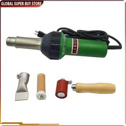 1600W Plastic Welding Gun Hot Air Heat Gun Adjustable Temperature PVC TPO Welding Kit Speed Nozzle Roller Roofing Welder Machine