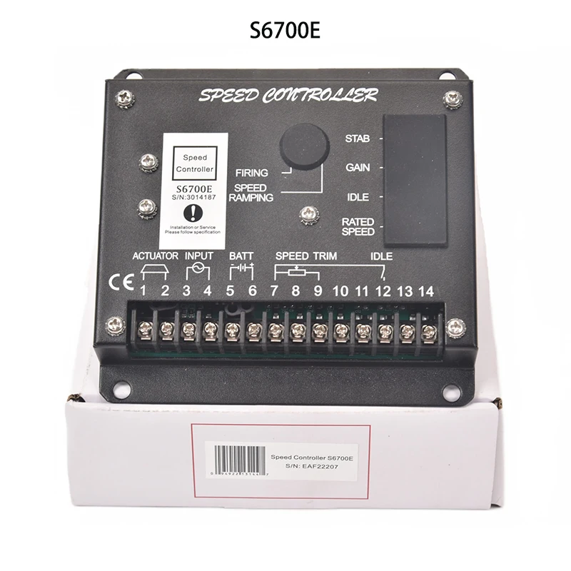 

S6700E S6700H Diesel Generator Governor Engine Speed Control Unit Circuit Panel Generator Set Parts Cummins