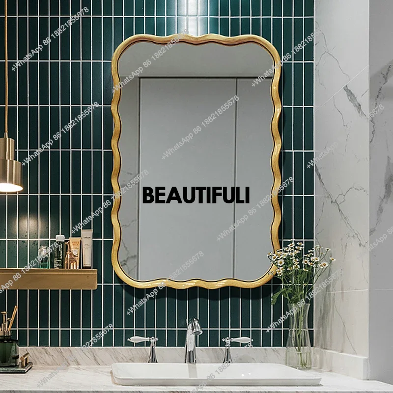 

Французское винтажное настенное зеркало для ванной комнаты с подсветкой и функцией антизапотевания для макияжа