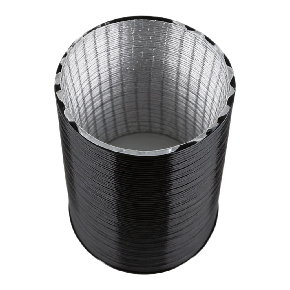 Robust 60mm Heating Duct Hose in Aluminium Foil Compatible with Various Outlets Flame Retardant and Shockproof