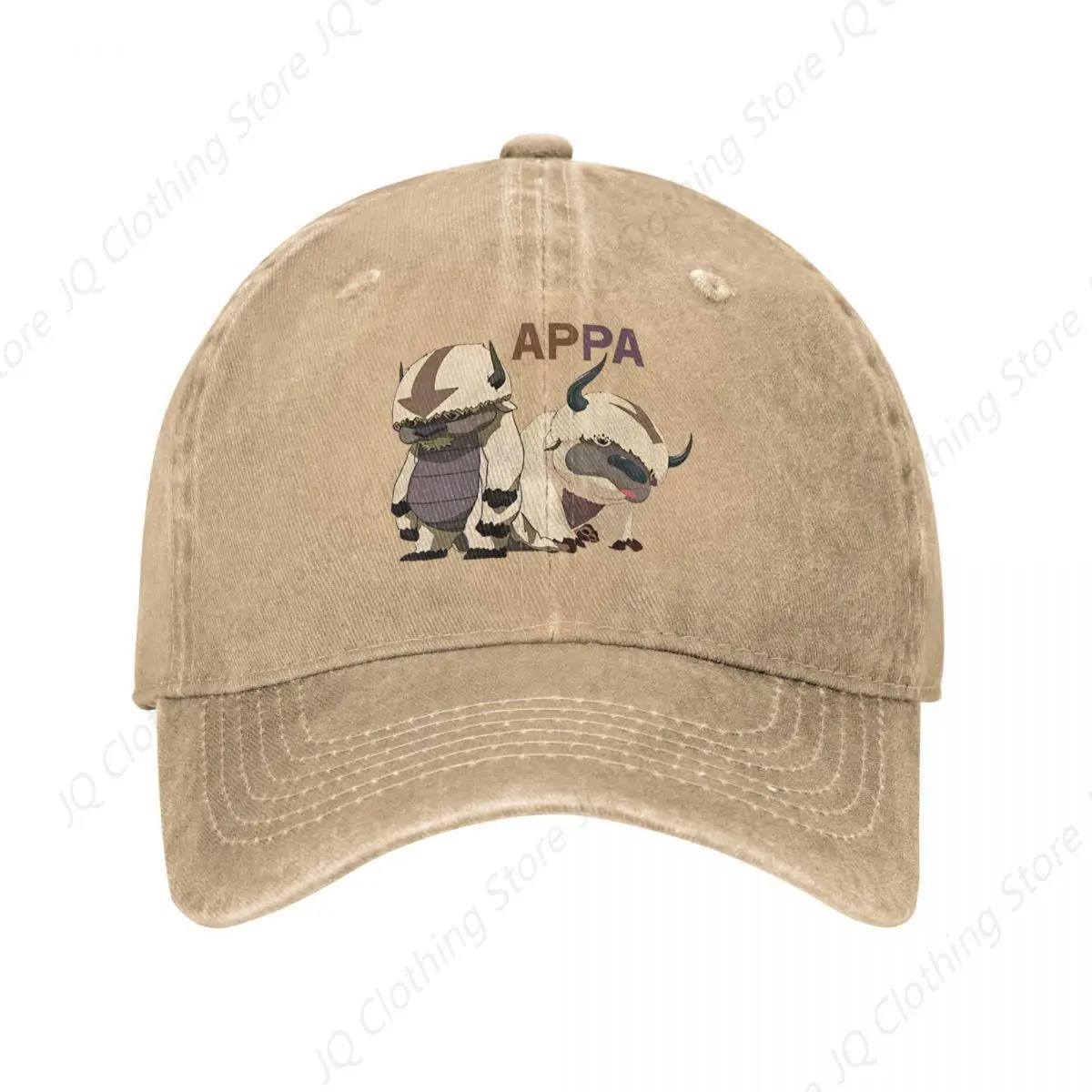 Appa Avatar The Last Airbender Baseball Cap for Men Women Distressed Cotton Headwear Cartoon Anime Funny Vintage Sleepy Hats Cap