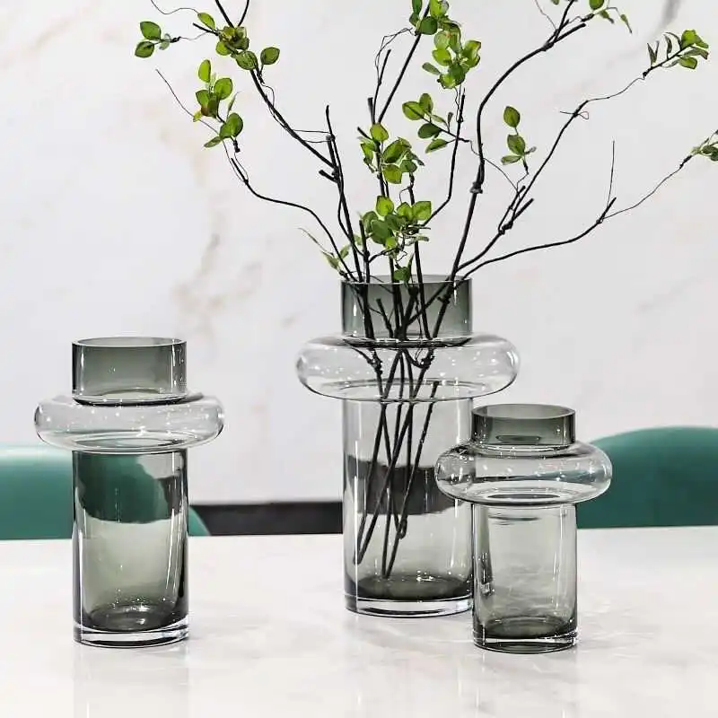 

Nordic light luxury simulation green plant fake flower living room decoration ornament dining table vase dry branches