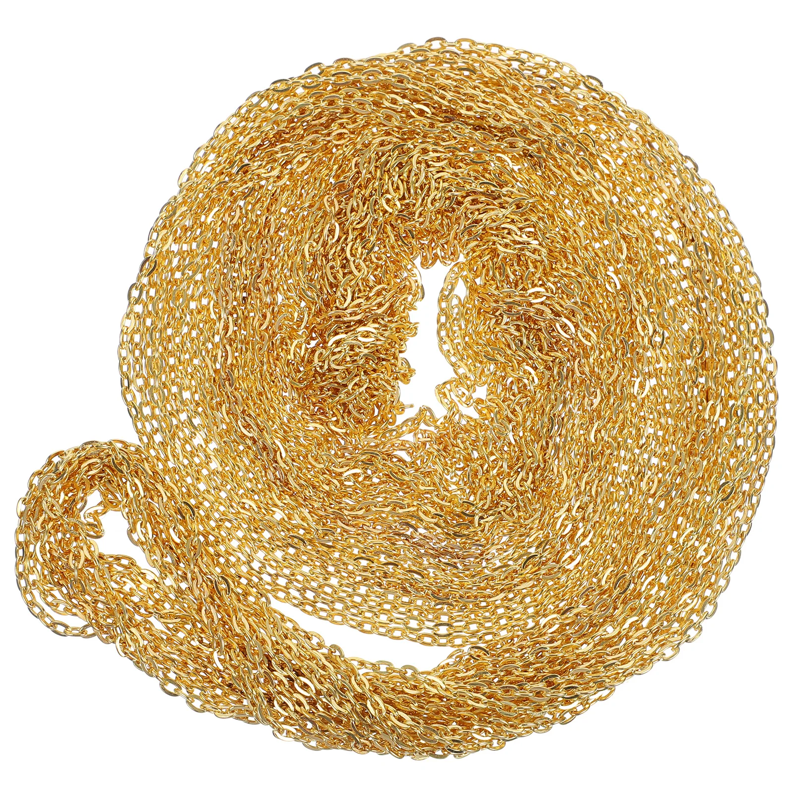 

2 Bags Jewelry Chains Smooth Choker Supplies Bulk Necklace Making Accessories Women Men Projects