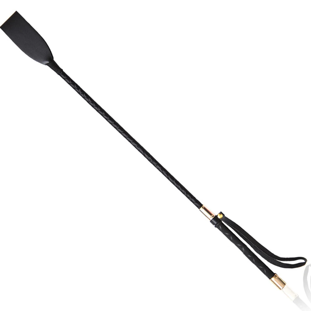 1 PC 18 Inch Riding Crop Horse Crop Double Slapper Horse Whip Horse Whip With PU Leather Equestrianism For Horses