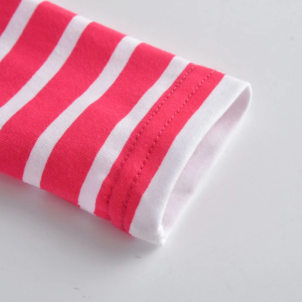 DXTON Unicorn Toddlers Girls Dress Stripe Long Sleeve Winter Children Dress Applique Star Kids Cartoon Costume Flare Baby Dress