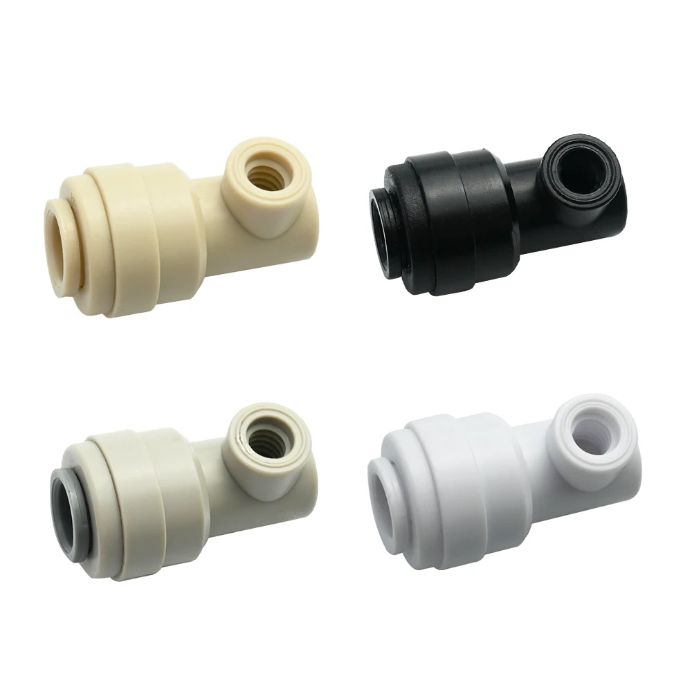 

10Pcs 1/4'' Slip Lock Joint Connector Brass Misting System Nozzle Connector For Dust Control Outdoor Cooling System